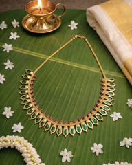 Nagapadam Necklace - Premium Gold Plated (Non Idol)