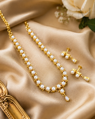 Mridula Pearl Necklace Set