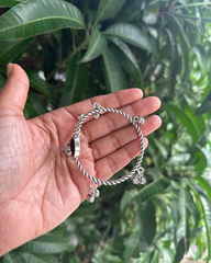 Kashmiri Bracelet – Silver Finish