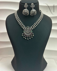 Lakshmi Oxidised Necklace Set