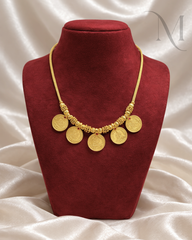 5 Coin Lakshmi Necklace