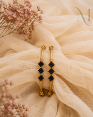 Shyama Black Stone Bangles