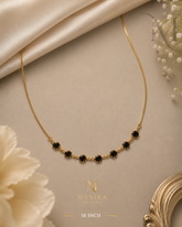 Taruni Black Stone Chain
