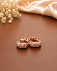 Roselle Diamond Hoop Earrings