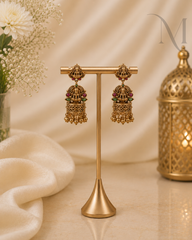 Damini Jumka – Golden Beads