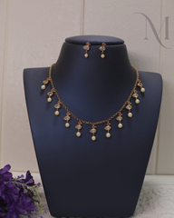 Mithra Kids Pearl Necklace Set