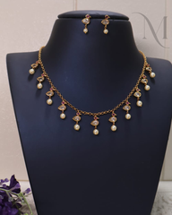 Mithra Kids Pearl Necklace Set