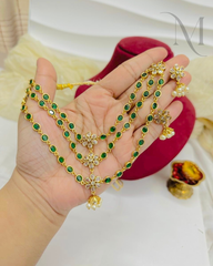 Noor Emerald Polki Necklace Set