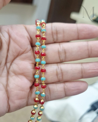 Red & Aqua Green Manimala