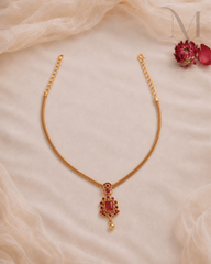 Lohita Ruby Pendant Necklace Non-Idol