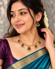 Neelanjali – Blue 5 Pendant Necklace Set