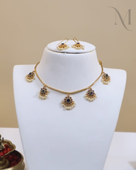 Neelanjali – Blue 5 Pendant Necklace Set