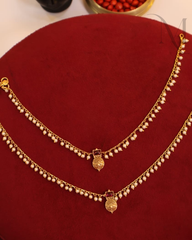 Pearl Hanging Anklets