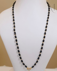 Classic Oval Black Mani Mala ✨