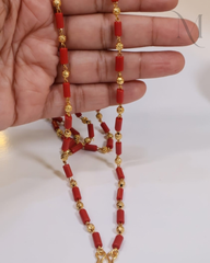 Mother’s Special – Premium Coral Tube Pattern Mala ❤️