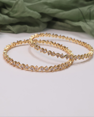 Elina Diamond Replica Bangles
