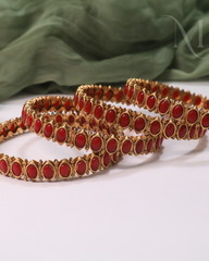 Manjari Coral Bangles