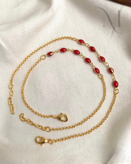 Pavizha Anklet