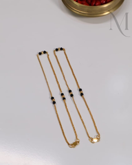 2 Black Bead Padasaram