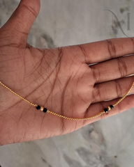 2 Black Bead Padasaram
