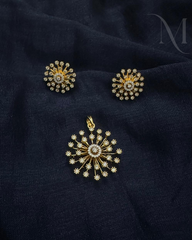 Veda Diamond Replica Pendant Set