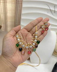 Navamalika Premium Kundan Necklace Set