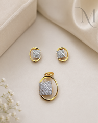Aami Diamond Replica Pendant Set ✨