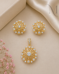 Neera Diamond Replica Pendant Set ✨