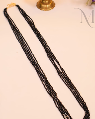 Micro-Faceted Crystal Mala - Black