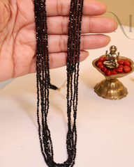 Micro-Faceted Crystal Mala - Black
