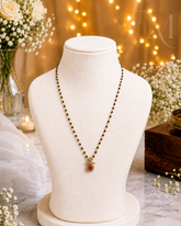 Elegant Coral Stone Mangalsutra