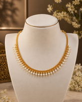 Premium Pearl Necklace | Elegant Gold Finish