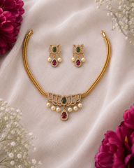 Padmashree Lotus Necklace Set