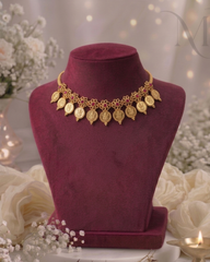 Kasu Pushpa Necklace – 11 Coins Premium Gold Replica