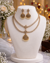 Vaanya White Stone Attigai Set