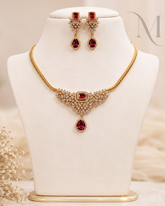 Ratnaprabha Ruby Necklace Set