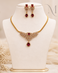 Ratnaprabha Ruby Necklace Set