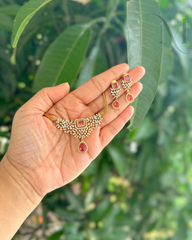 Ratnaprabha Ruby Necklace Set