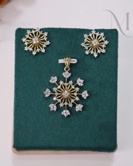 Chandrika Diamond Replica Pendant Set