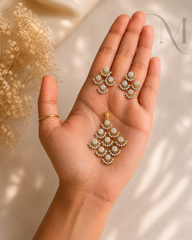 Chandraprabha Diamond Replica Pendant Set