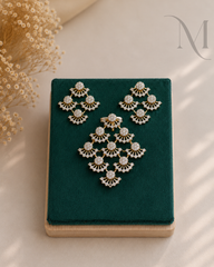 Chandraprabha Diamond Replica Pendant Set