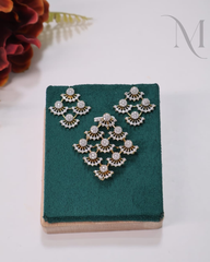 Chandraprabha Diamond Replica Pendant Set