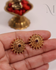 Bharani Non-Idol antique Ruby Stud