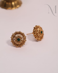 Bharani Non-Idol Antique Green Stud