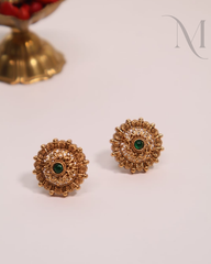 Bharani Non-Idol Antique Green Stud