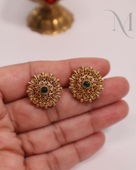 Bharani Non-Idol Antique Green Stud