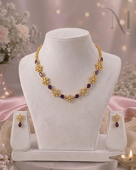 Floral Diamond Replica Necklace – 5 Colours Available