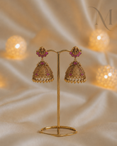 Ruby Lakshmi Jhumka Earrings