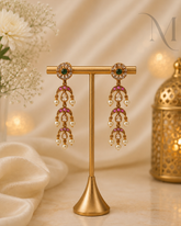 Jhil Mil Kemp Earrings