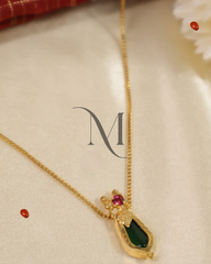 Antique Gold Palakka Nagapadam Pendant Necklace